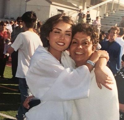 Daniella Pineda with her mother Patricia Pineda