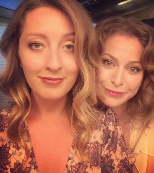 Esme Bianco with her bestie