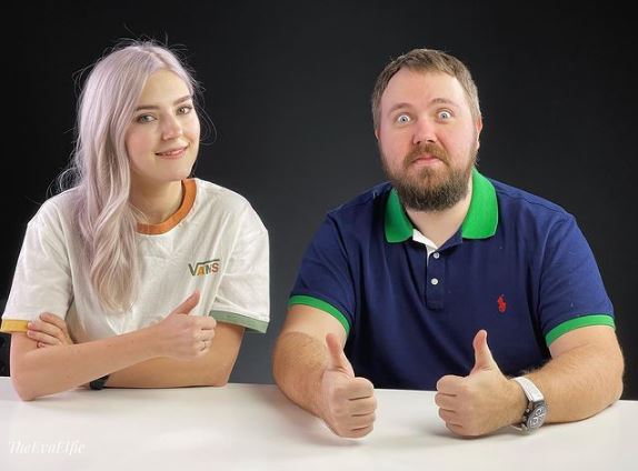 Eva with her Youtube friend Valentin Petukhov