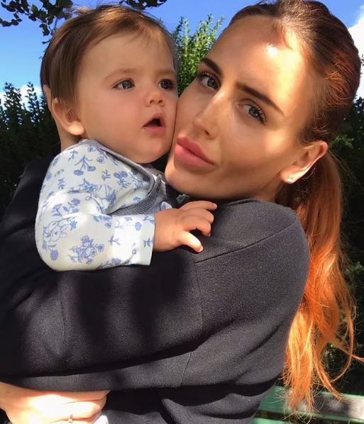 Fincham's ex-girlfriend Casey Ranger and daughter Blossom