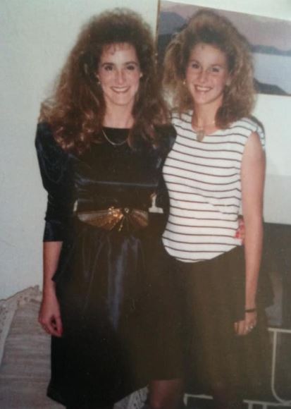 Gwen Harrison with her sister