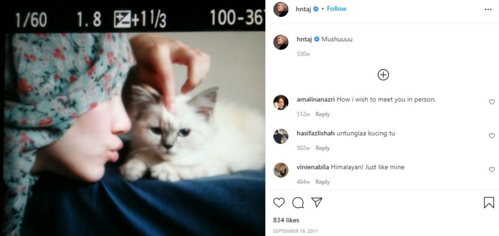 Hana Tajima's first Instagram post