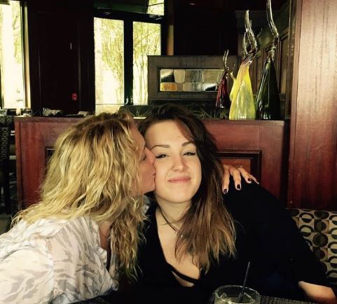 Hannah with her mother Deanna Daughtry