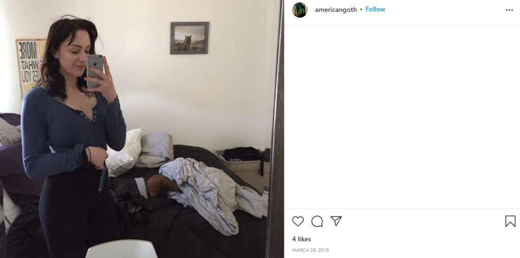 Hannah's first Instagram post