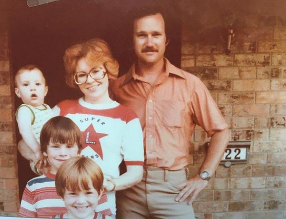 Heath Freeman old image with his family