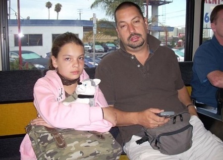 Isabella Gomez childhood picture with her father