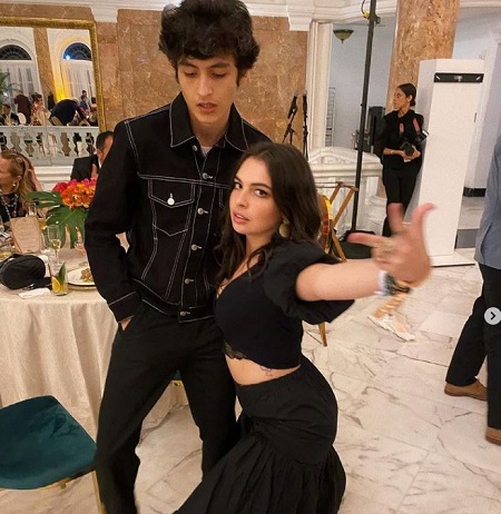 Isabella Gomez with her brother