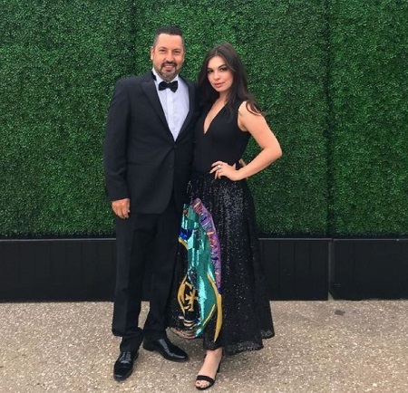 Isabella Gomez with her father Sergio Gomez
