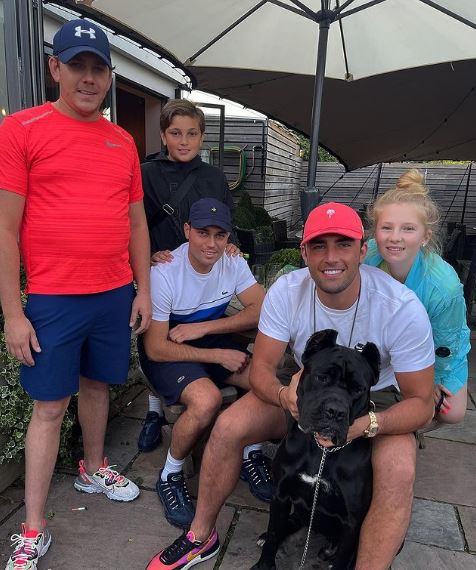 Jack Fincham with his family