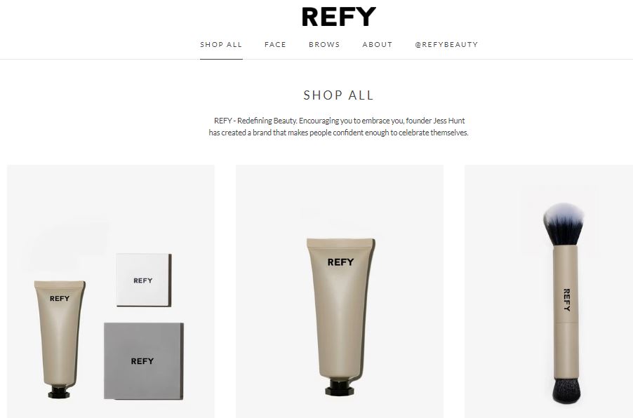 Jess Hunt makeup brand store