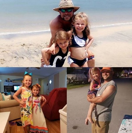 Jimmy Jones with his nieces