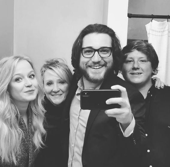 Joey with his family