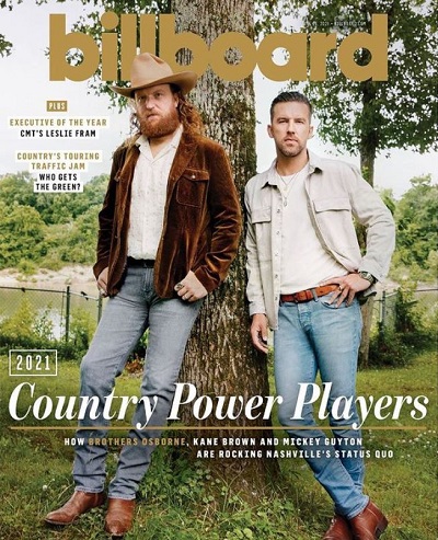 John Osborne and his brother T.J Osborne were fetaured on the cover page of Billboard Magazine