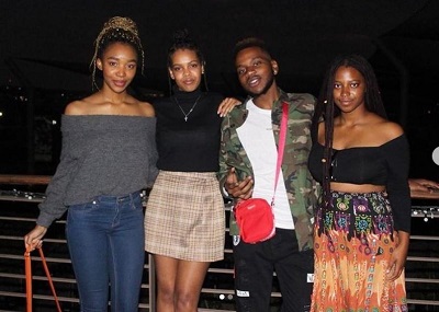 Khosi Ngema with her friends