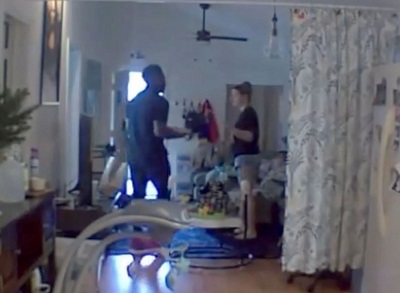 Kristin Evans and Zac Stacy were in living room during the fight