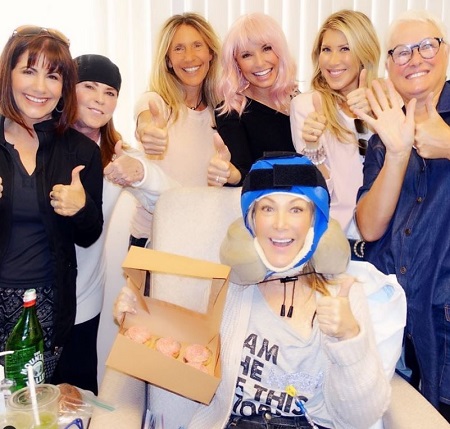 Kym Douglas during her last cancer therapy