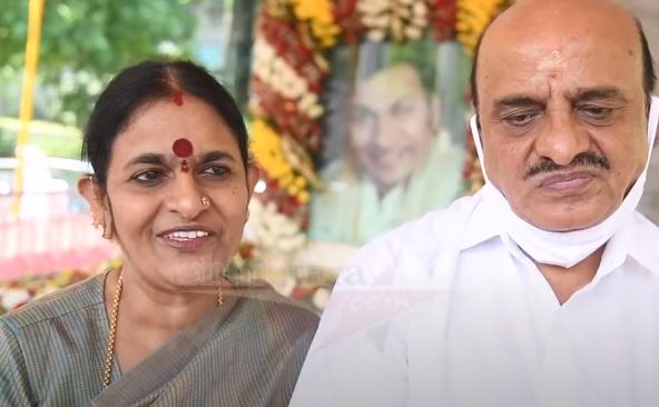 Lakshmi Govindaraj with her husband