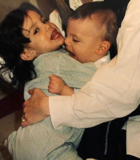 Lauren's childhood photo with her brother Joseph