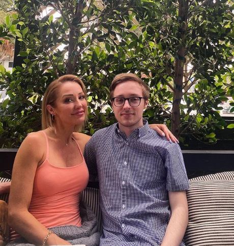 Mary Fitzgerald with her son Austin Babbitt