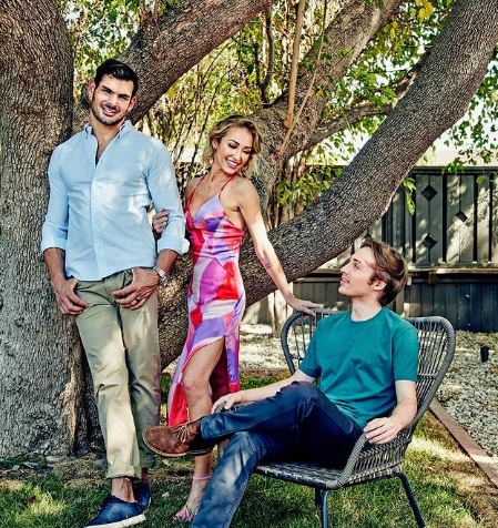 Mary with her husband Romain Bonnet and son Austin Babbitt
