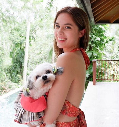 Michelle Vito with her pet