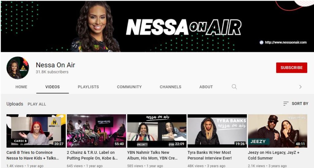 Nessa Diab Youtube channel