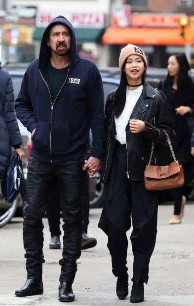 Nicolas Cage and Riko Shibata spotted on various public places