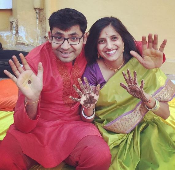 Parag Agrawal with his wife Vineeta Agrawal