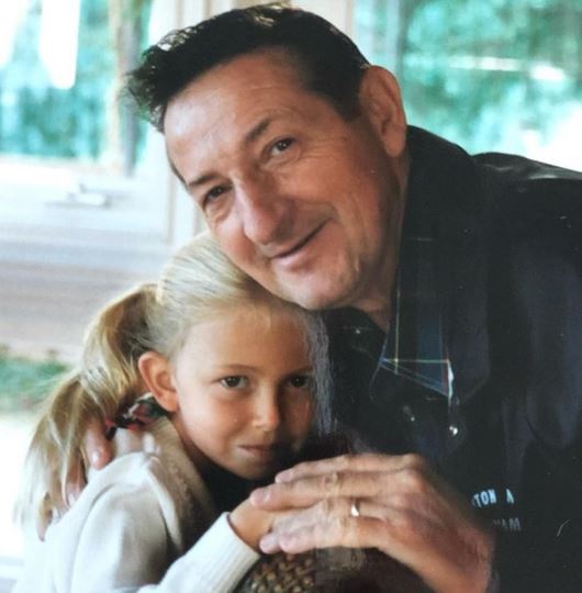 Paulina with her grandfather