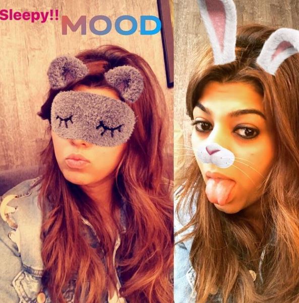 Pooja Dadlani is a snapchat lover