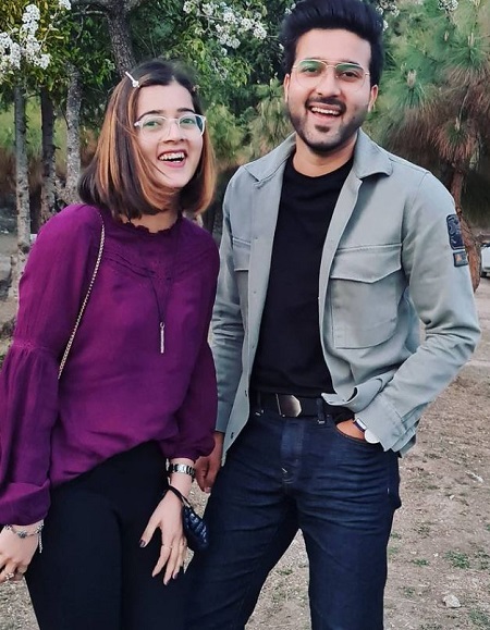 Rajat Sharma with his sister Shivani Sharma