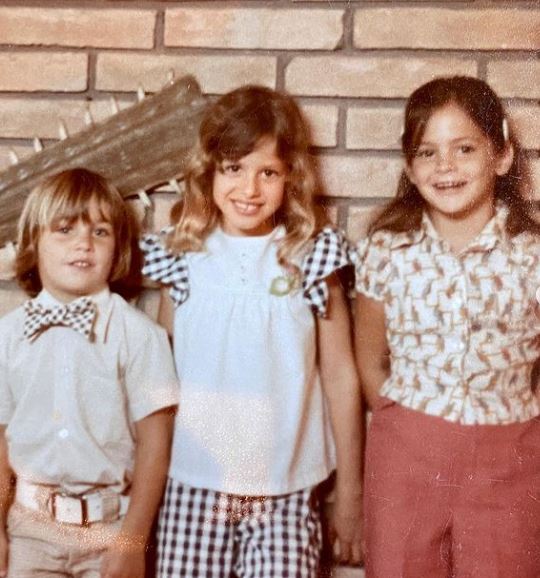 Sachse's childhood photo with her siblings