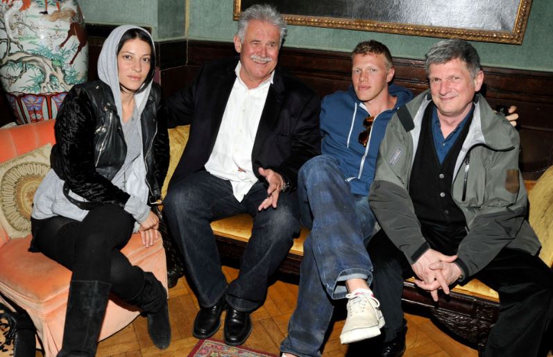 Sebastian Bear with his family members