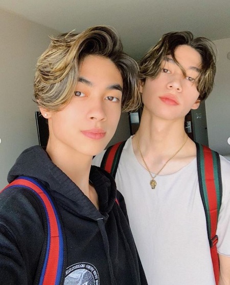 Sebastian Moy with his elder brother