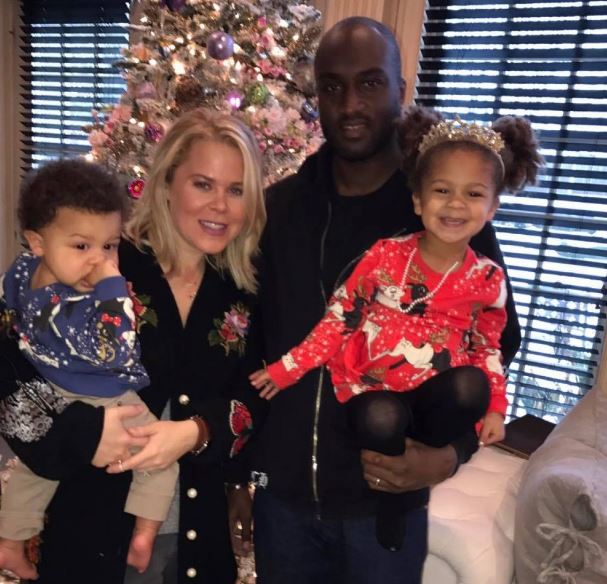 Shannon Abloh with her husband and kids