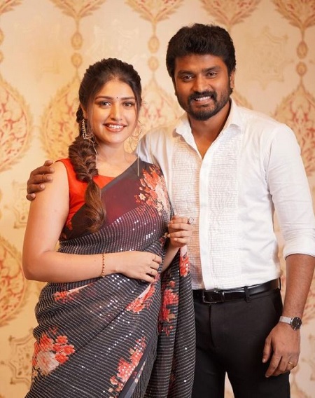 Shreya Anchan with her husband Sidhu Sid