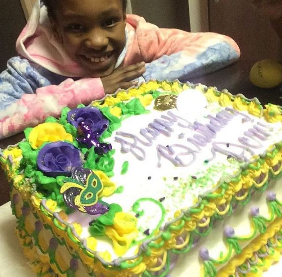 Singleton on her 10th birthday