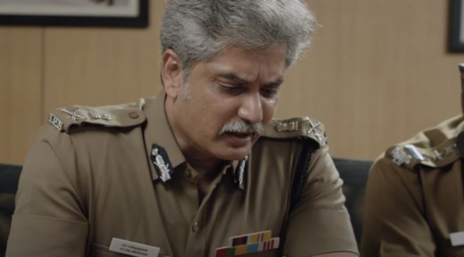 Suresh Chandra Menon acted as Arjun K Maran in the film