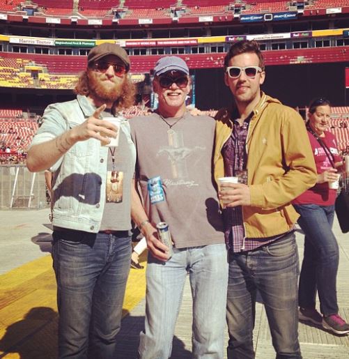 TJ with his dad and brother