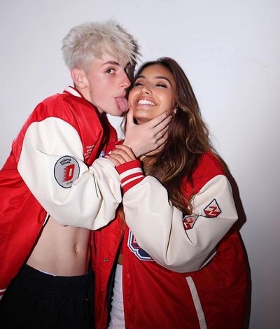 Vanessa Lopes with her boyfriend Juliano Floss Lucatel