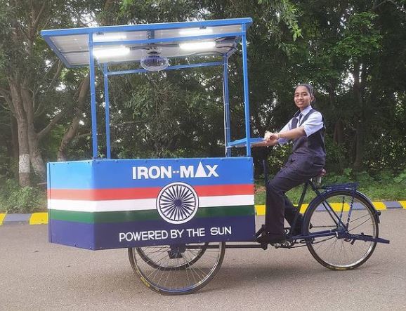 Vinisha Umashankar invented solar iron cart