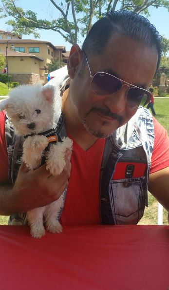 Vladimir Curiel has a pet dog