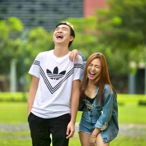 Xian with his friend Sachzna Laparan