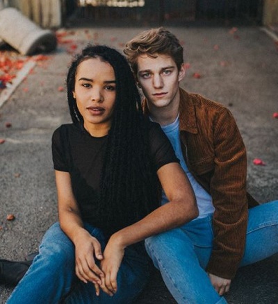 Zoe Robins with her boyfriend Nico Greetham