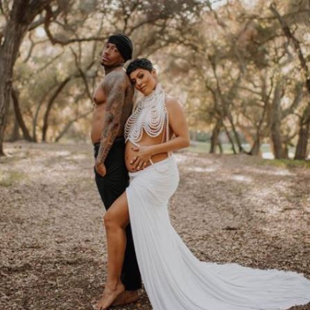 Abby with her boyfriend Nick Cannon