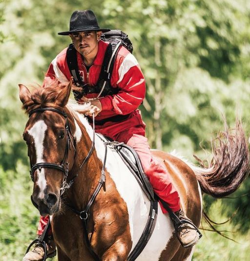 Ahikar loves horse riding