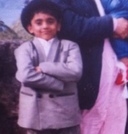 Ajaz Patel childhood picture
