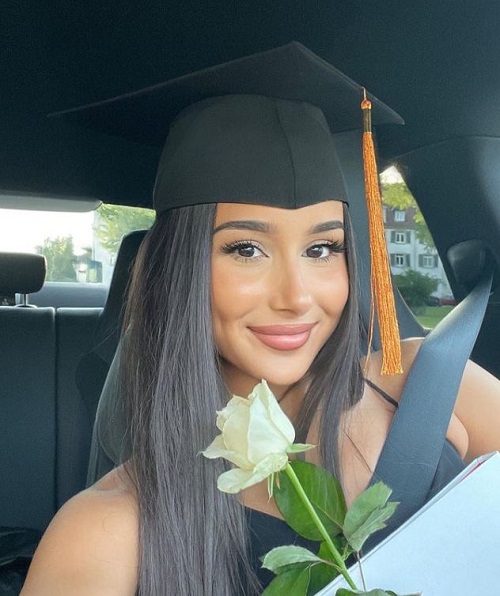 Alena Yildiz graduated from college in 2021