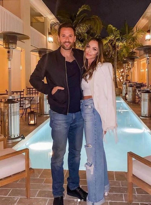 Alex Manos started dating his girlfriend Farrah Aldjufrie in 2019