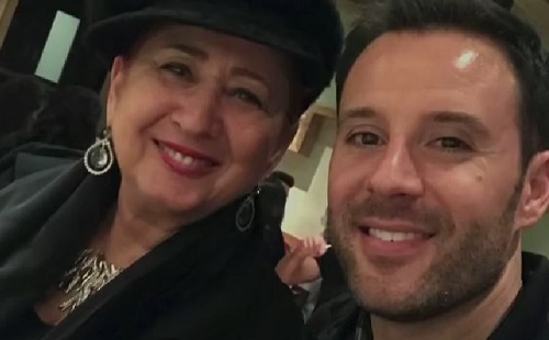 Alex Manos with his mother Versa Manos